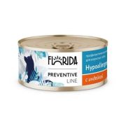 FLORIDA Preventive Line Консервы для взрослых собак при пищевой аллергии с индейкой 0,1 кг