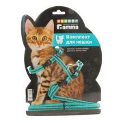 GAMMA Комплект шлейка и поводок для кошек «Мегаполис» 400*300*85 мм
