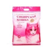 СИБИРСКАЯ КОШКА Наполнитель силикагелевый для кошек розовый 16 л