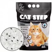 CAT STEP Arctic Black&White Наполнитель впитывающий силикагелевый, 3,8 л