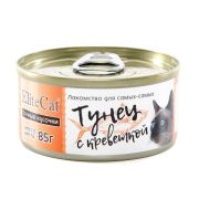 ELITECAT Консервы для кошек, тунец с креветкой 0,085 кг