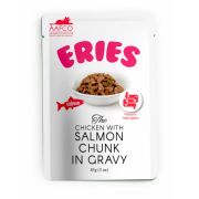 PETTRIC ERIES Паучи для кошек Утка с курицей и тунцом кусочки в соусе 0,085 кг