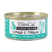 ELITECAT Консервы для кошек, курица с тунцом 0,085 кг
