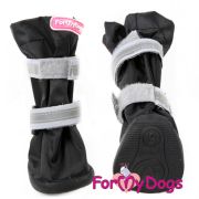 FOR MY DOGS Сапоги зимние с усиленным носком черные, размер 0
