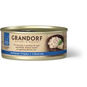 GRANDORF Консервы для кошек с куриной грудкой и сибасом 0,07 кг
