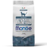 MONGE Monoprotein Сухой корм для стерилизованных кошек с форелью 1,5 кг