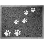 TRIOL Коврик для кошачьего туалета прямоуголный, Лапки серый, 600*400 мм