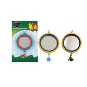 ZOOM Зеркало для птиц большое с колокольчиком (блистер)