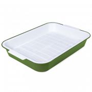 GAMMA Туалет для кошек с сеткой эстет темно-оливковый, 380*280*62 мм