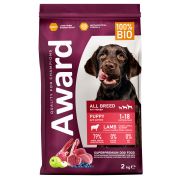 AWARD Сухой корм для щенков и беременых кормящик собак всех пород с ягнёнком и индейкой 2 кг