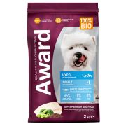 AWARD Сухой корм HYPO для взрослых собак всех пород с белой рыбой и брокколи 2 кг