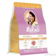 MOLINA Сухой корм для стерилизованных кошек с уткой и курицей 0,4кг