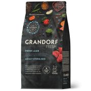 GRANDORF Fresh Сухой корм для взрослых стерилизованных кошек с ягненком и бататом 0,4 кг