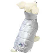 TRIOL Be Trendy Попона «Серебро» для собак, двусторонняя утепленная, серебристая S 25 см