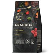 GRANDORF Fresh Сухой корм для котят, беременных и кормящих кошек с ягнёнком и бататом 0,4 кг