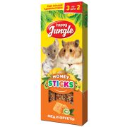 HAPPY JUNGLE Палочки для мелких грызунов мед и фрукты (3 шт) 0,09 кг