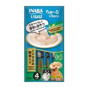 INABA Churu Лакомство-пюре для собак c куриным филе и куриными хрящами 0,014 кг*4