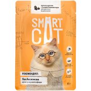 SMART CAT Пауч для взрослых кошек и котят с курицей и тыквой в соусе 0,085 кг