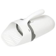 STEFAN Совок для кошачьего туалета/лотка с контейнером и мешками, 30*13*14, серый