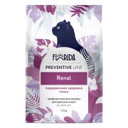 FLORIDA Preventive Line Сухой корм для кошек, поддержание здоровья почек 1,5 кг