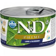 FARMINA Prime Консервы для собак мини пород ягненок и черника 0,14 кг