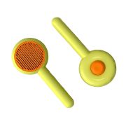 RICH BREED Пуходерка DONAT с кнопкой очистки, фисташковый, 19,5х8,5 см