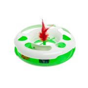 M-PETS Discus Интерактивная игрушка для кошек, зеленая