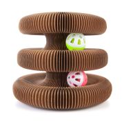 SKYRUS Игрушка-когтеточка для кошек из гофрокартона «Organic Ball», большая, 32*32*17 см